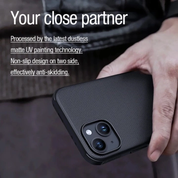 Nillkin Super Frosted Shield Pro Magnetic Case for iPhone 15 - black