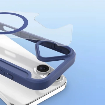 Etui do iPhone 17 Air Dux Ducis Skin X Pro MagSafe Portfel Niebieskie