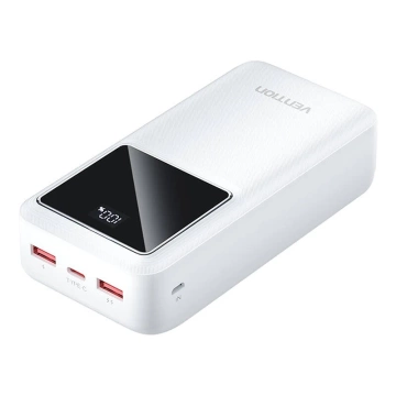 Powerbanka Vention FHMW0 30000mAh, 22,5W biela