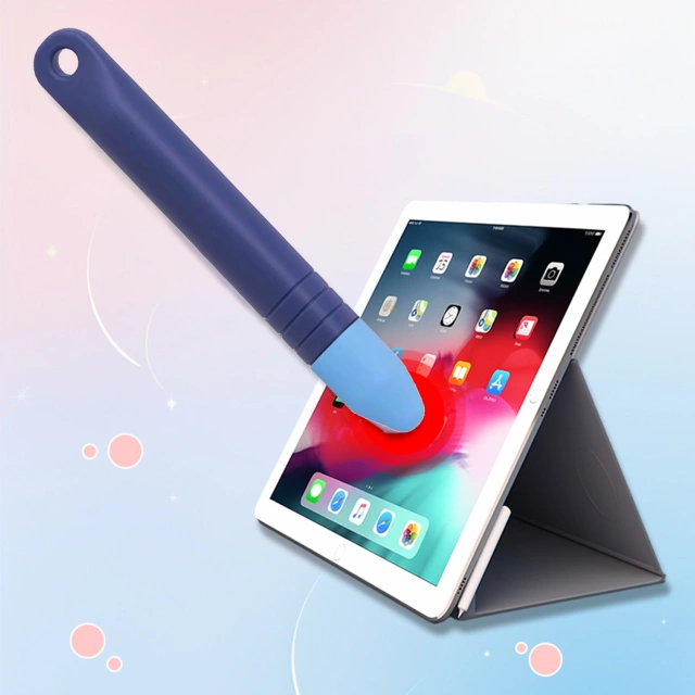 2x Stylus kapacitní dotykové pero pro telefon Tablet Alogy Stylus Pen pro děti 10 cm modré