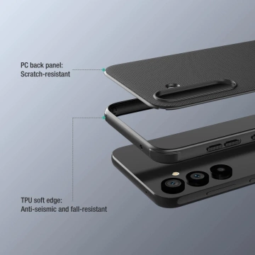 Vyztužené pouzdro Nillkin Super Frosted Shield Pro pro Samsung Galaxy S23 FE - černé