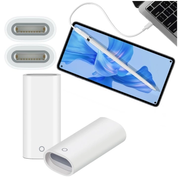 Alogy Pencil Ladeadapter für Lightning-Stifte – Lightning-auf-Apple-Pen-Ladekabeladapter Weiß