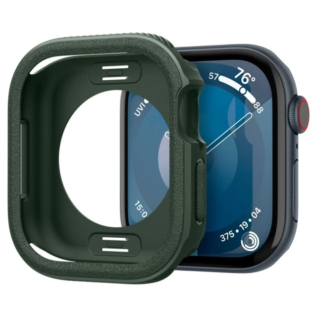 Чохол для Apple Watch 10 46 мм, Caseology Vault, Midnight Green, зелений