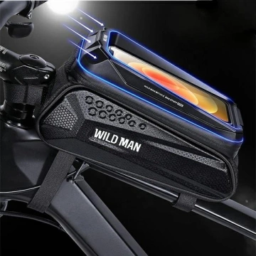 Koffer/Fahrradhalter WILDMAN MS77 Rahmentasche schwarz/schwarz