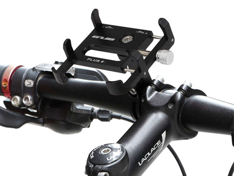 Motorcycle bike holder GUB Plus 6 for smartphone aluminum black