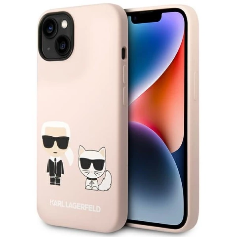 Etui pevný obal Karl Lagerfeld KLHMP14SSSKCI na iPhone 14 6,1" silikon Karl