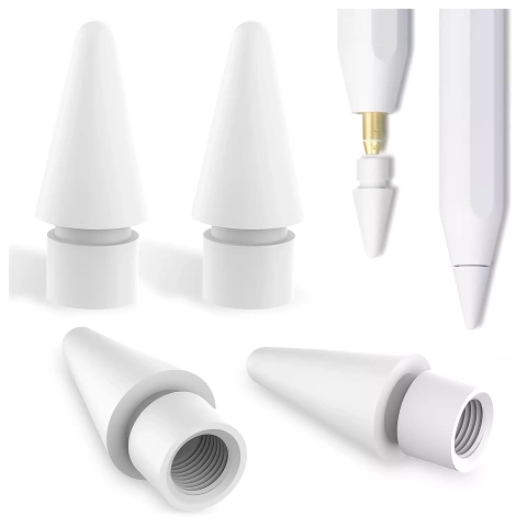 Змінний наконечник 4 шт. Твердість 2B для Apple Pencil 1/2 покоління для iPad Air Pro Mini