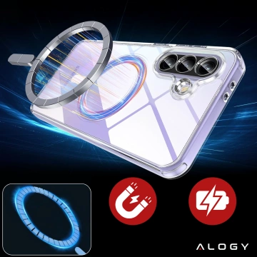 Чохол для Apple iPhone 16 Pro Max Alogy Anti-Shock Hybrid Case for MagSafe Transparent