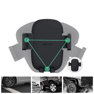 Автомобільний тримач для кабіни та вентиляційної решітки Acefast чорний (D5 чорний)