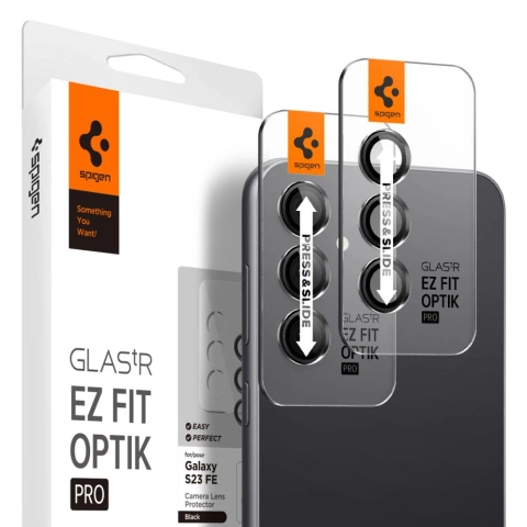 Spigen Optik.tr "Ez Fit" Camera Protector 2-pack for Samsung Galaxy S23 FE Black