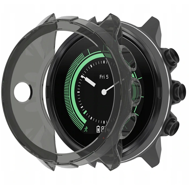 Alogy Silikonhülle für Suunto 9 Peak 43 mm Schwarz