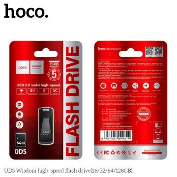 HOCO USB kľúč UD5 64GB USB 3.0 kovový, rýchly prenos, odolný