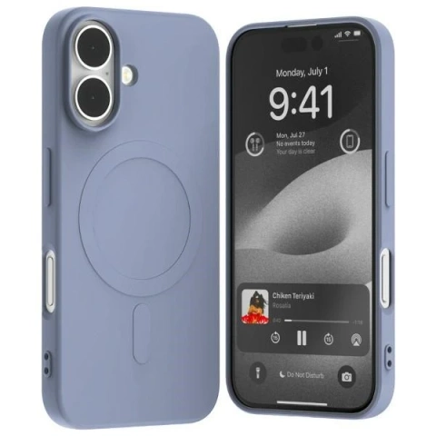 Semi-silikónový obal Mercury MagSafe pre iPhone 16 6,1" Lavender