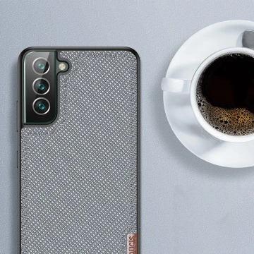 Dux Ducis Fino case cover covered with nylon material for Samsung Galaxy S22 green
