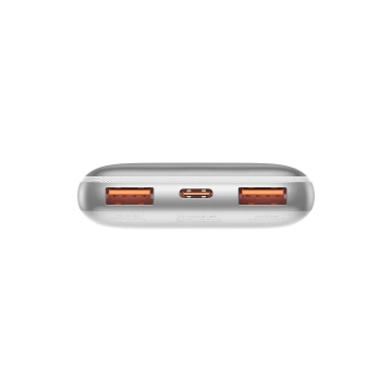 Baseus Bipow Pro Power Bank 10000mAh 20W weiß mit USB Typ A - USB Typ C 3A 0,3m Kabel (PPBD040202)