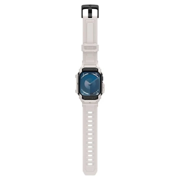 CASE WITH STRAP FOR APPLE WATCH 10 (46MM) DUNE BEIGE WHITE SPIGEN RUGGED ARMOR PRO