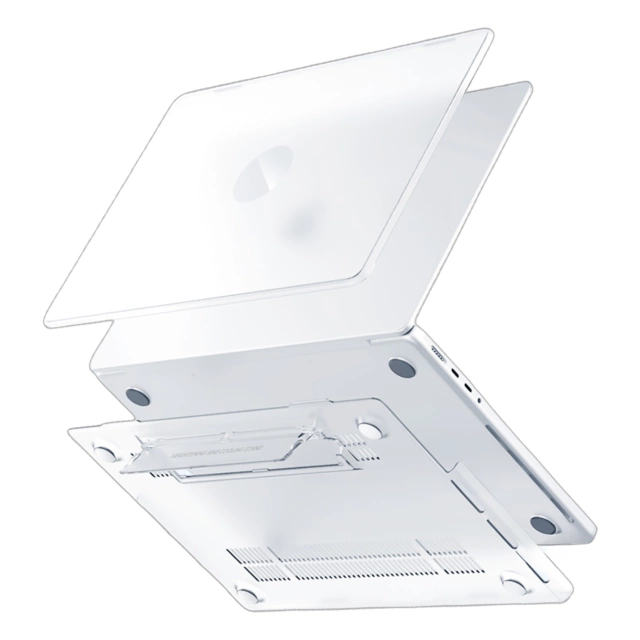 Alogy ProStand™ матовий чохол з підставкою для MacBook Air 13.3" (A1932/A2179/A2337) Прозорий