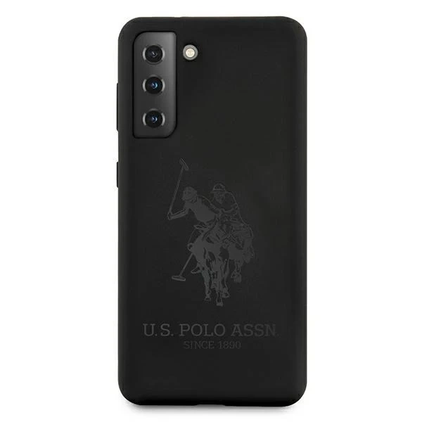 Silikonové puzdro na telefón US Polo On Tone pre Samsung Galaxy S21 black/black