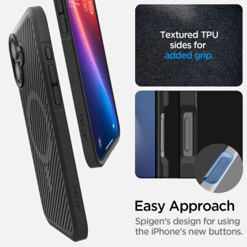 Etui Spigen Core Armor Mag MagSafe pre Apple iPhone 16 Matte Black