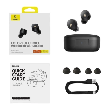 Baseus Bowie E18 Wireless TWS ENC IPX4 Earphones - Black
