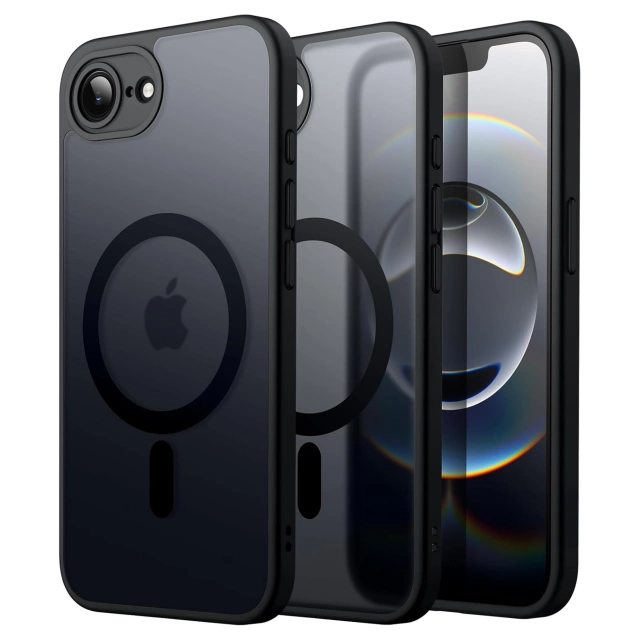 Hülle für Apple iPhone 16 Pro Max Alogy Anti-Shock Hybrid Case für MagSafe Transparent