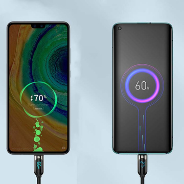 Kabel 2m Baseus Display Fast Charging USB-A до USB-C 66W 2m Czarny