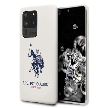 US Polo Silicone Collection Samsung Galaxy S20 Ultra phone case white/white