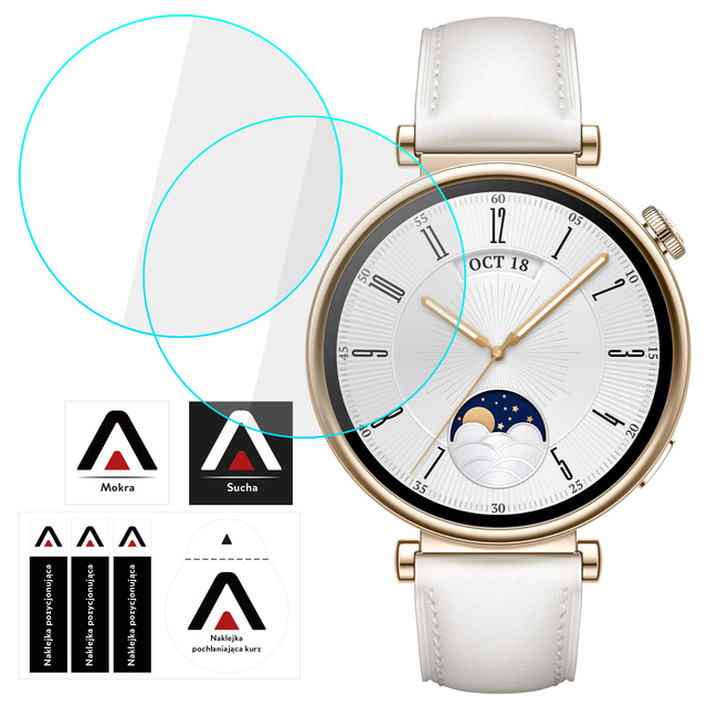 2x Tempered Glass for Huawei Watch GT 4 GT4 41mm Protective for Smartwatch Alogy Screen Protector Watch