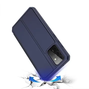 Pouzdro DUX DUCIS Skin X s flipovým krytem pro Samsung Galaxy A72 4G modrý