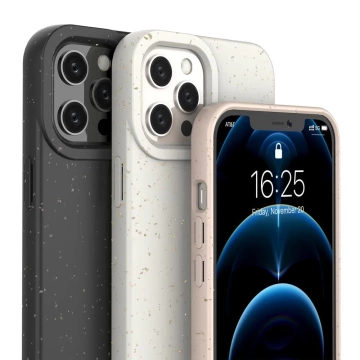 Eco Case etui do iPhone 12 Pro Max silikonowy pokrowiec obudowa do telefonu fioletowy