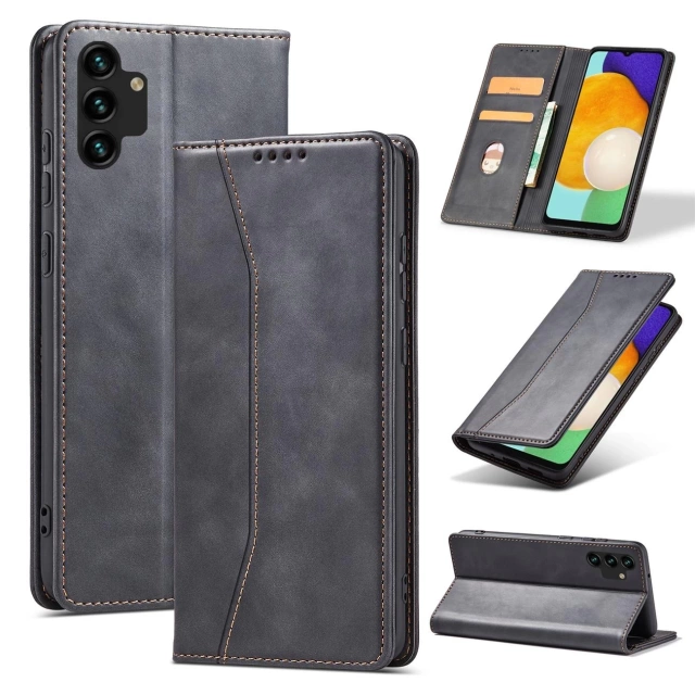 Magnet Fancy Case Case pre Samsung Galaxy A13 5G Pouch Wallet Card Holder Black