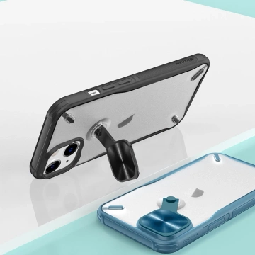 Nillkin Cyclops Case durable case with camera cover and foldable stand for iPhone 13 black