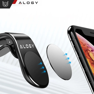 Magnetische Alogie-Autohalterung für den Kühlergrill schwarz