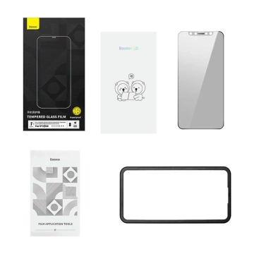 Tvrzené sklo s 0,3mm soukromým filtrem Baseus pro iPhone 11/XR