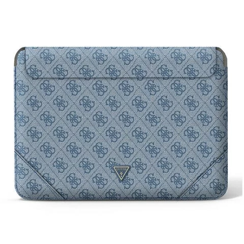 Guess Sleeve GUCS16P4TB 16" černý /modrý 4G logo Uptown Triangle