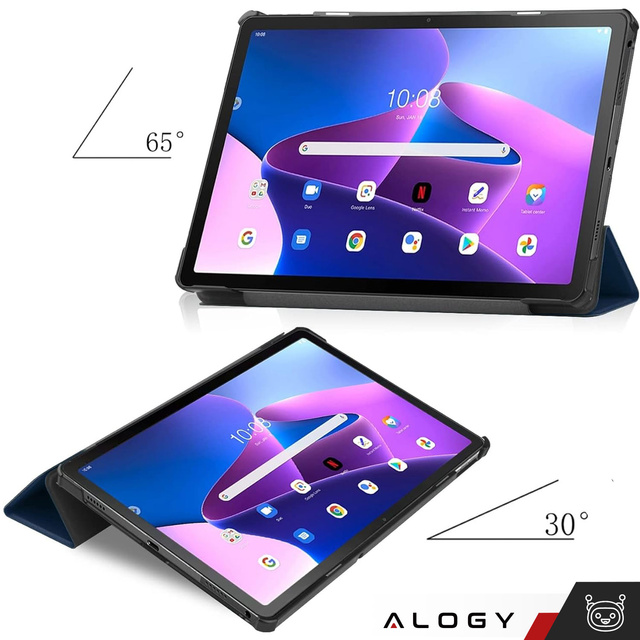 Pouzdro na tablet Lenovo Tab M10 FHD Plus 10.6 3 GEN 3RD 3gen 2023 TB-125FU / TB-128FU pouzdro obal knihy Navy Blue Glass