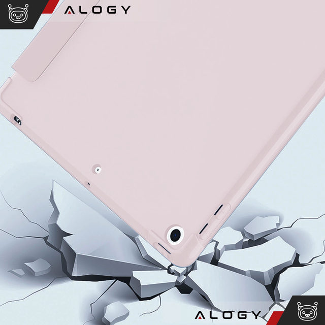 Чохол для Apple iPad 10.2 9 Gen 8/7 2021/2020/2019 Smart Pencil Case Alogy TPU Tablet Cover Pink
