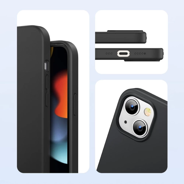 Ugreen Protective Silicone Case gummierte flexible Silikonhülle für iPhone 13 mini schwarz