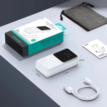 Зовнішній акумулятор Joyroom JR-PBC06 30W 10000mAh з кабелями Lightning та USB-C