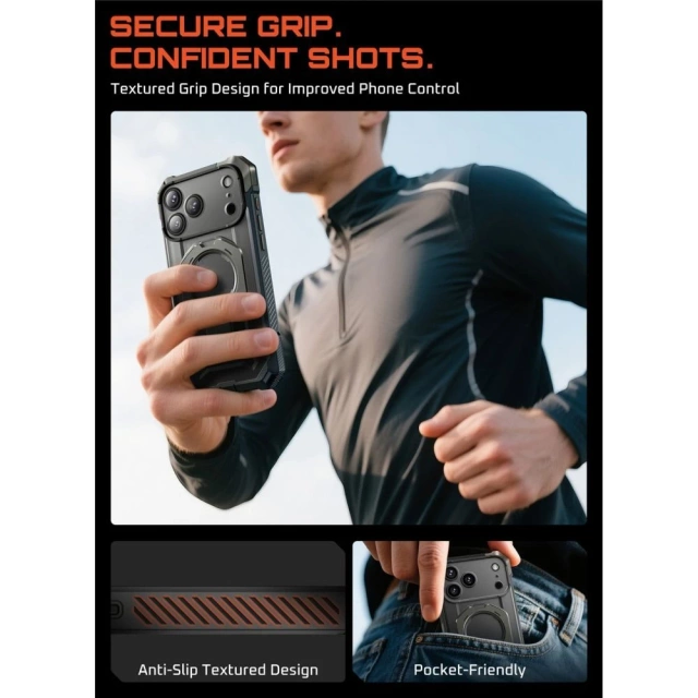 Etui Supcase UB Grip Mag MagSafe do iPhone 17 Pro Max, Grey