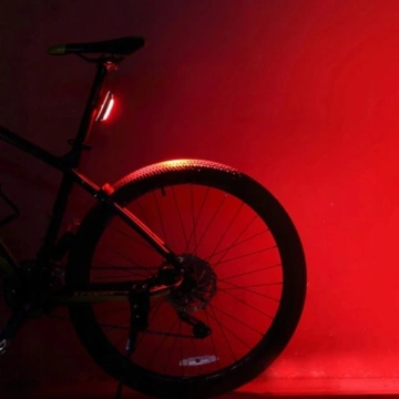 Rockbros A54BK zadné svetlo na bicykel, micro USB - USB-A kábel - čierny