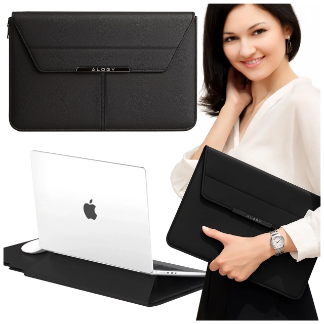 Чохол для ноутбука, MacBook Air Pro 13.3" Alogy Hard Foam Bag Protective Case для ноутбуків 13-14" чорний