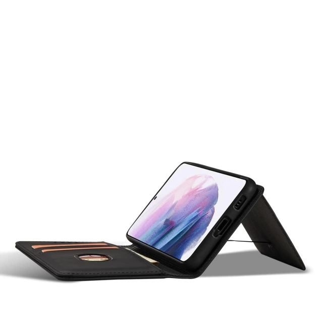 Puzdro na magnetickú kartu pre Samsung Galaxy S22 (S22 Plus) Puzdro na peňaženku čierne