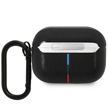 BMW BMAP22PVTK puzdro na kryt AirPods Pro black/black Leather Curved Line