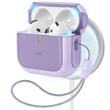Ochranné pouzdro pro sluchátka ESR Orbit Halolock MagSafe Apple AirPods 4 Purple