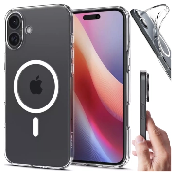 iPhone 16 Plus Spigen Liquid Crystal Mag Magsafe Protective Phone Case Clear