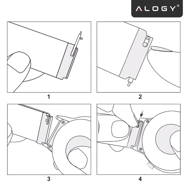 Steel Simple bracelet Alogy stainless steel strap for smartwatch 20mm Silver