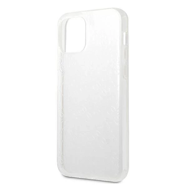 Guess GUHCP12L3D4GTR iPhone 12 Pro Max 6,7" průhledné pevné pouzdro 4G 3D Pattern Collection