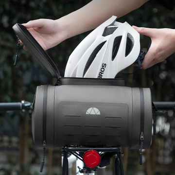 Sakwa Rowerowa Rockbros 14l Wodoodporna na Bagażnik TPU Szara