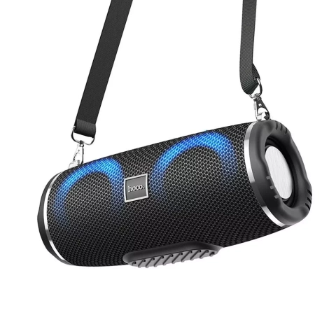 HOCO Głośnik Bluetooth HC12 Sport Czarny Przenośny LED RGB 1200 mAh 2×5W